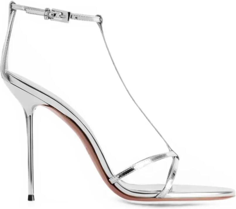 Paris Texas Lidia sandalen met T-bandje Zilver