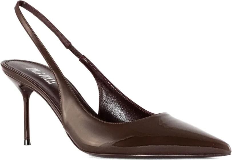 Paris Texas Lidia slingback pumps met puntige neus Bruin