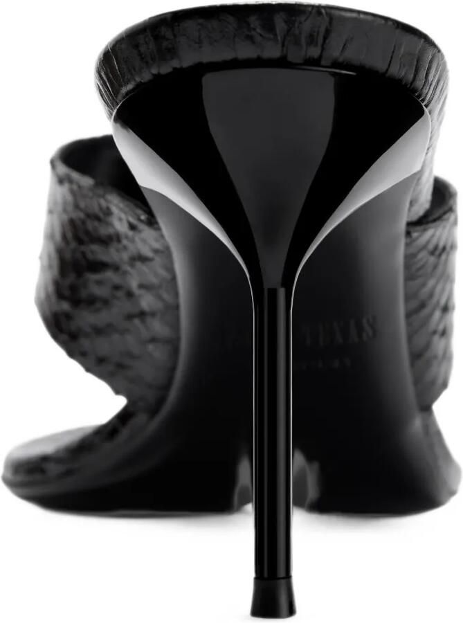 Paris Texas Lidia snake-effect thong sandals Zwart - Foto 3