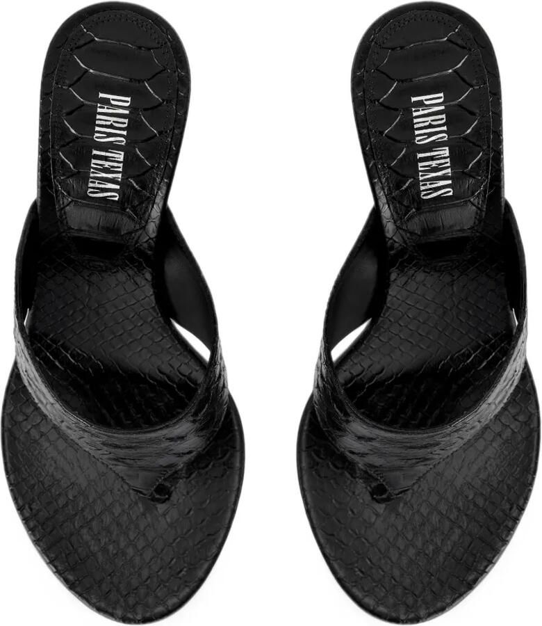 Paris Texas Lidia snake-effect thong sandals Zwart - Foto 2