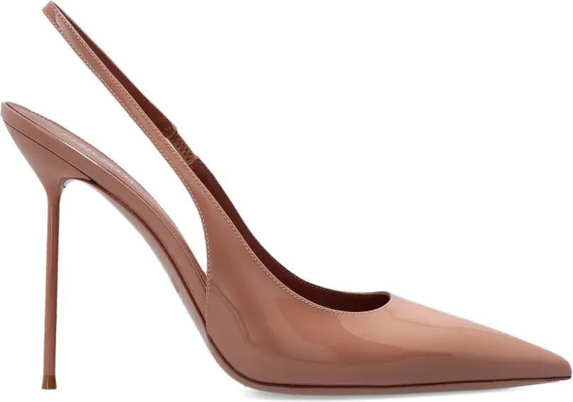 Paris Texas Slingback pumps met puntige neus Beige