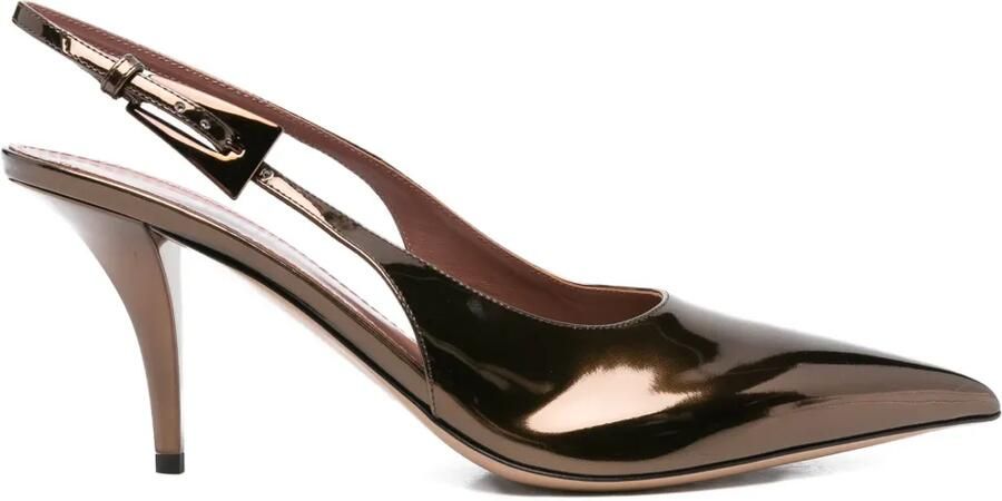 Paris Texas Slingback pumps met puntige neus Bruin