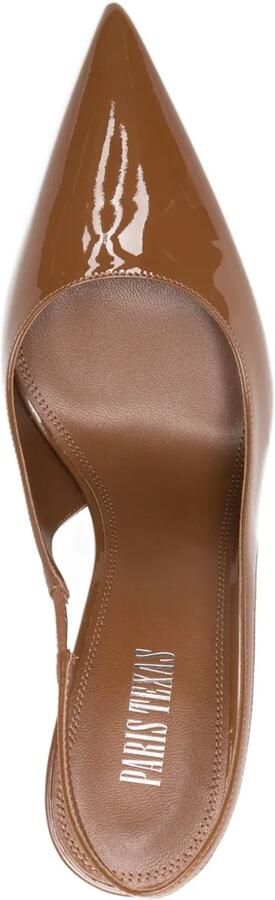 Paris Texas Slingback pumps met puntige neus Bruin - Foto 4