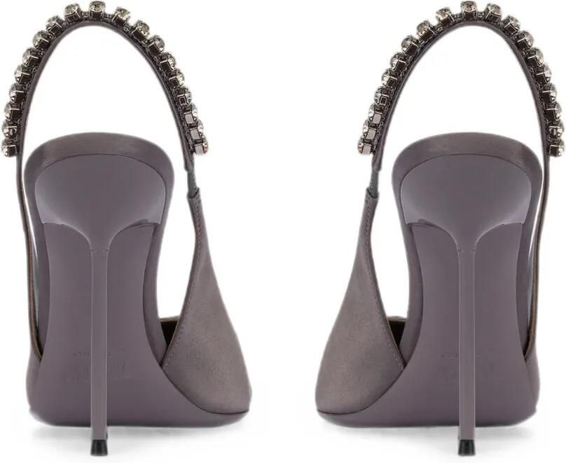 Paris Texas Slingback pumps verfraaid met kristallen Grijs - Foto 4