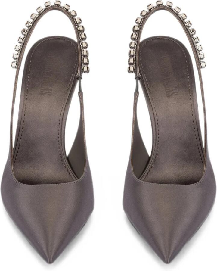Paris Texas Slingback pumps verfraaid met kristallen Grijs - Foto 3