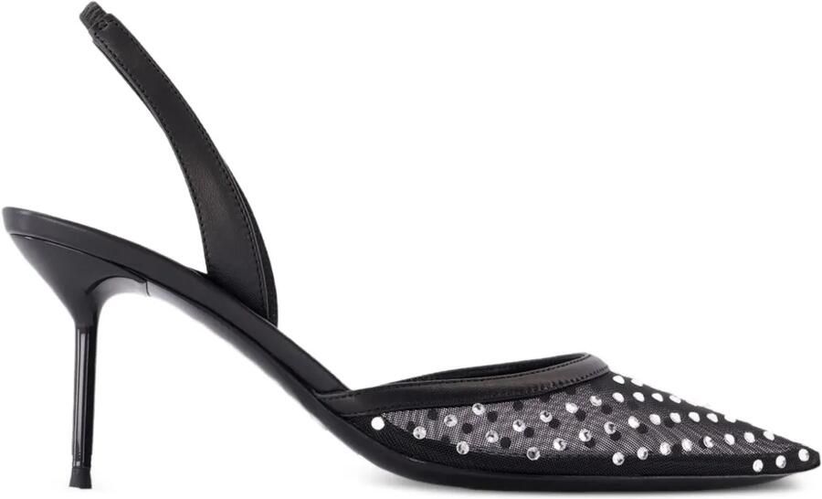 Paris Texas Slingback pumps verfraaid met kristallen Zwart