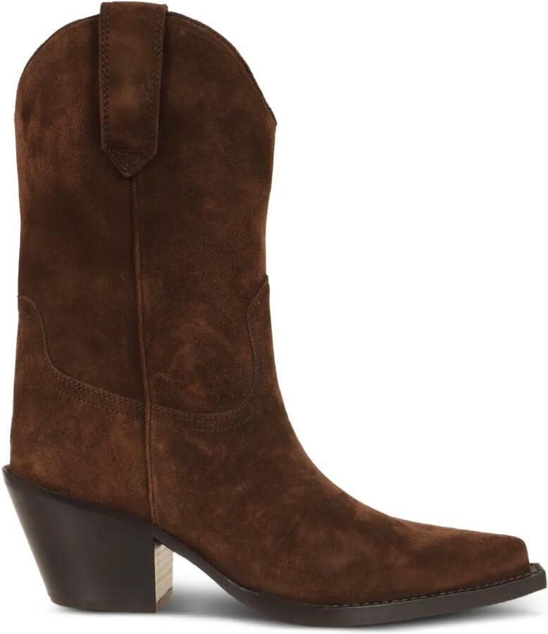 Paris Texas Suède cowboylaarzen Bruin