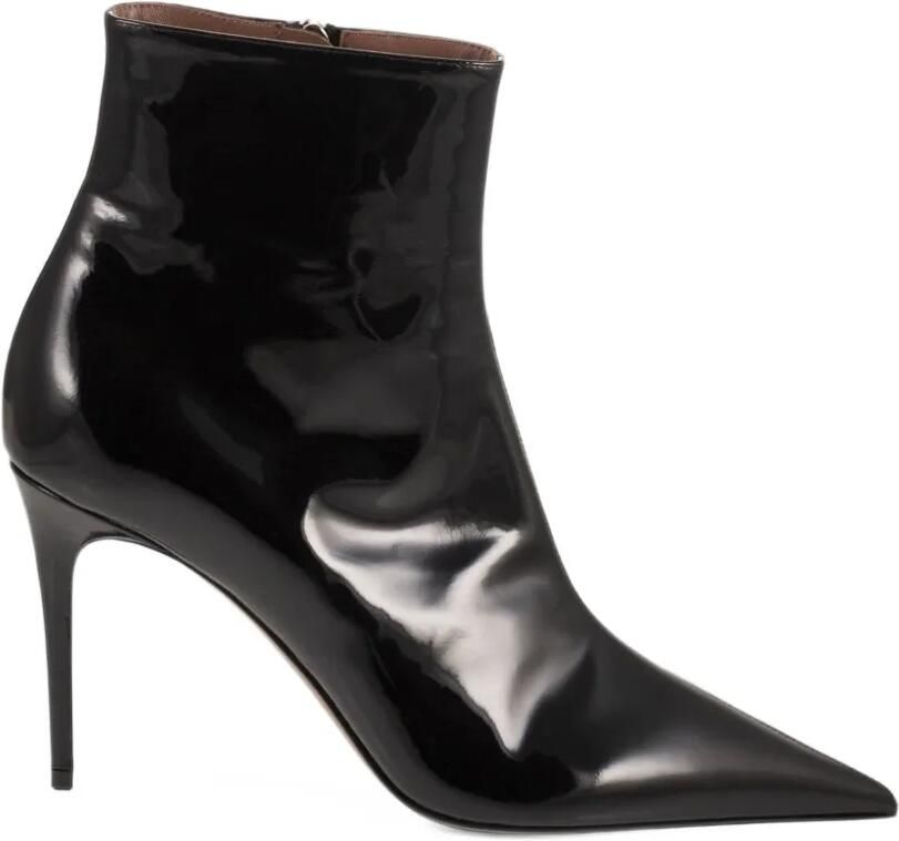 Paris Texas Vera leather ankle boots Zwart