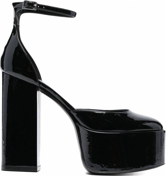 Paris Texas 130 mm Jane pumps met plateauzool Zwart