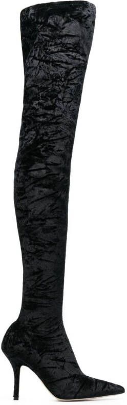 Paris Texas Stiletto laarzen Zwart