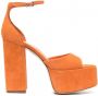 Paris Texas Tatiana sandalen met plateauzool Oranje - Thumbnail 1