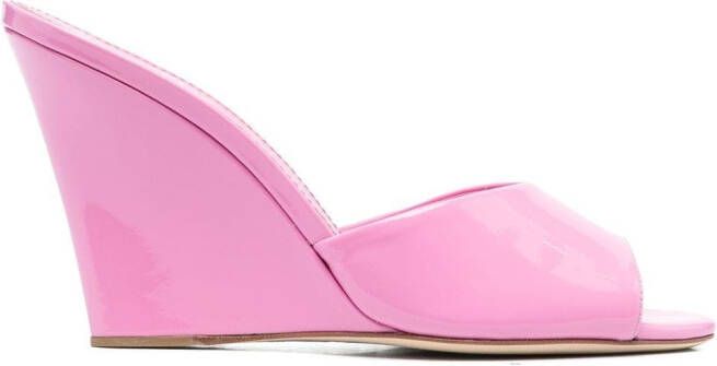 Paris Texas Wanda sandalen met sleehak Roze