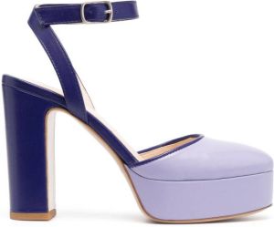 P.A.R.O.S.H. Pumps met plateauzool Paars