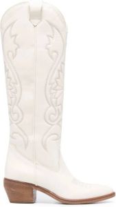 P.A.R.O.S.H. Kniehoge cowboylaarzen Beige