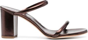 P.A.R.O.S.H. Sandalen met metallic-effect Bruin