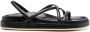 P.A.R.O.S.H. Leren slingback sandalen Zwart - Thumbnail 1