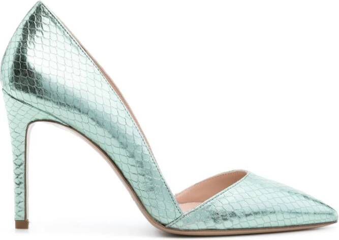 P.A.R.O.S.H. Leren pumps Groen