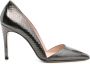 P.A.R.O.S.H. 95mm leren pumps met slangen-reliëf Zwart - Thumbnail 1