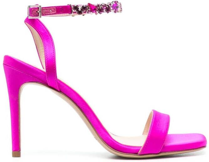 P.A.R.O.S.H. Vashoe sandalen verfraaid met stras Roze