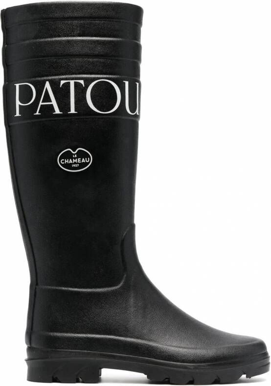 Patou x Le Chameau laarzen met logoprint Zwart