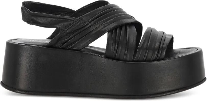 PATRIZIA BONFANTI Daisy Dreamer sandalen met plateauzool Zwart