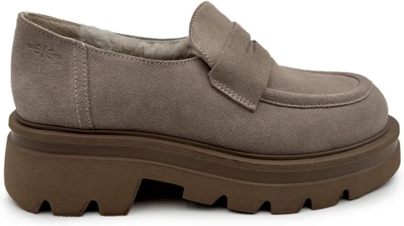 PATRIZIA BONFANTI Karo suède loafers Bruin