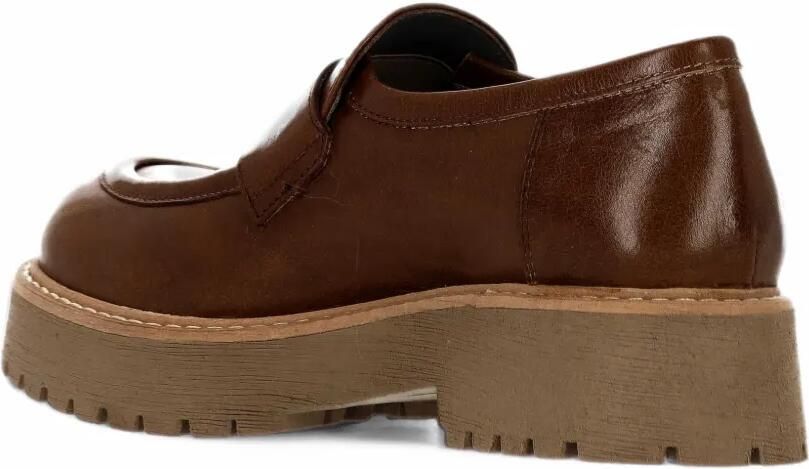 PATRIZIA BONFANTI platform leather loafers Bruin - Foto 2