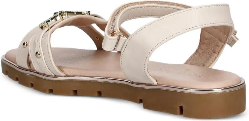 Patrizia Pepe logo-plaque studded sandals Wit - Foto 3