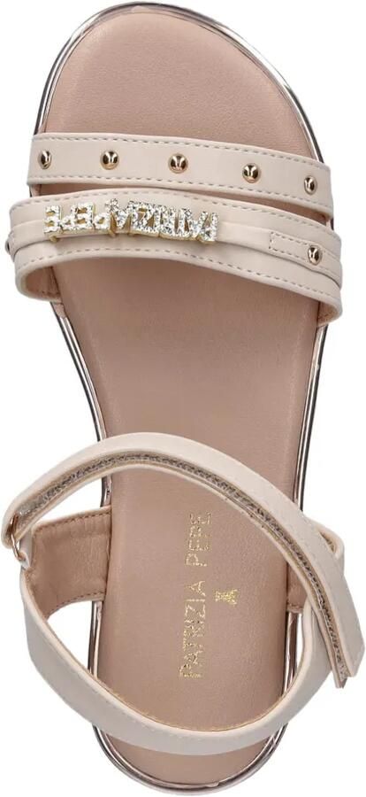 Patrizia Pepe logo-plaque studded sandals Wit - Foto 2