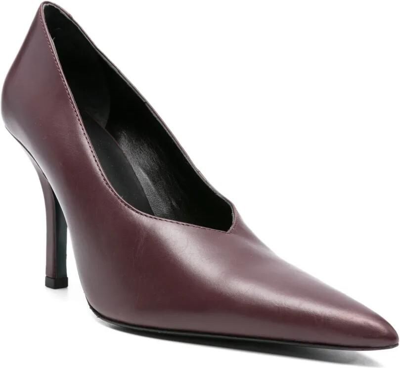 Patrizia Pepe 100 mm pumps met stilettohak en puntige neus Paars - Foto 3