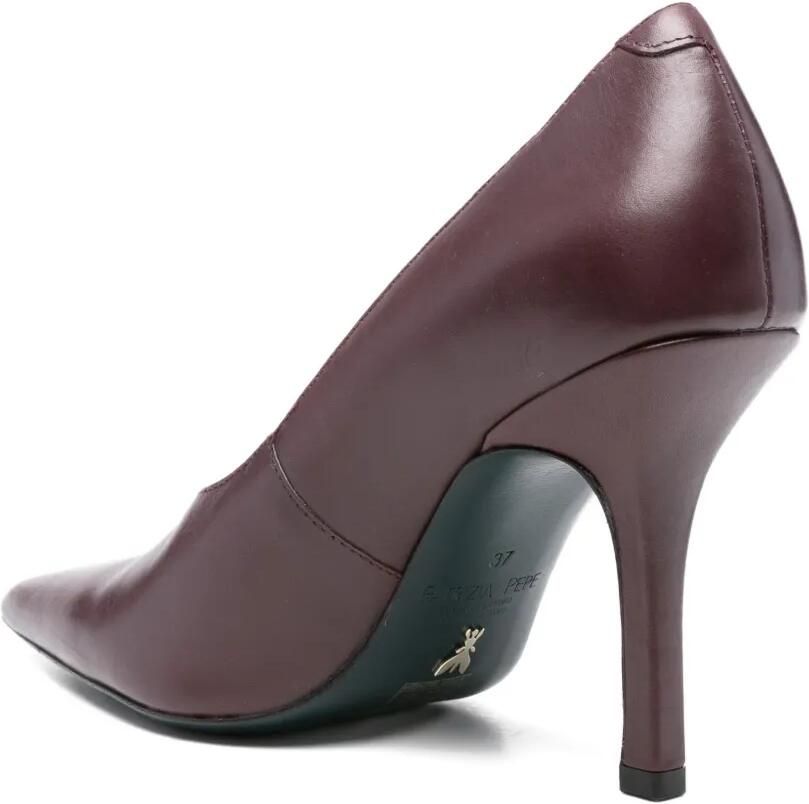 Patrizia Pepe 100 mm pumps met stilettohak en puntige neus Paars - Foto 2