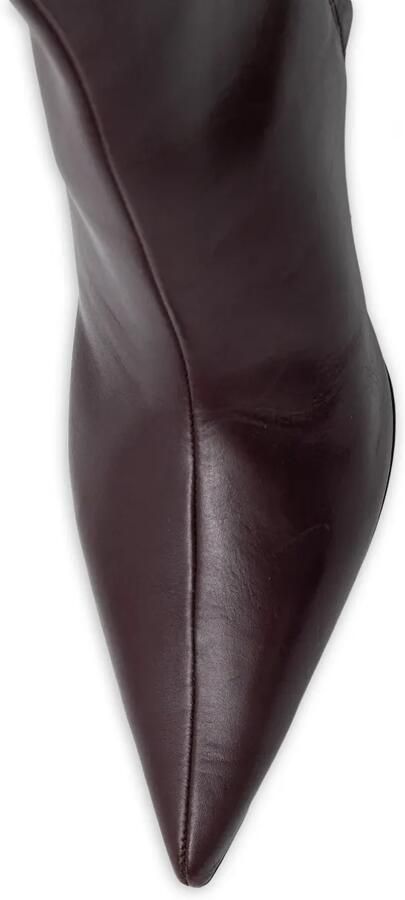 Patrizia Pepe 75 mm knielaarzen met puntige neus Rood - Foto 4