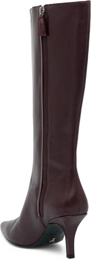 Patrizia Pepe 75 mm knielaarzen met puntige neus Rood - Foto 3