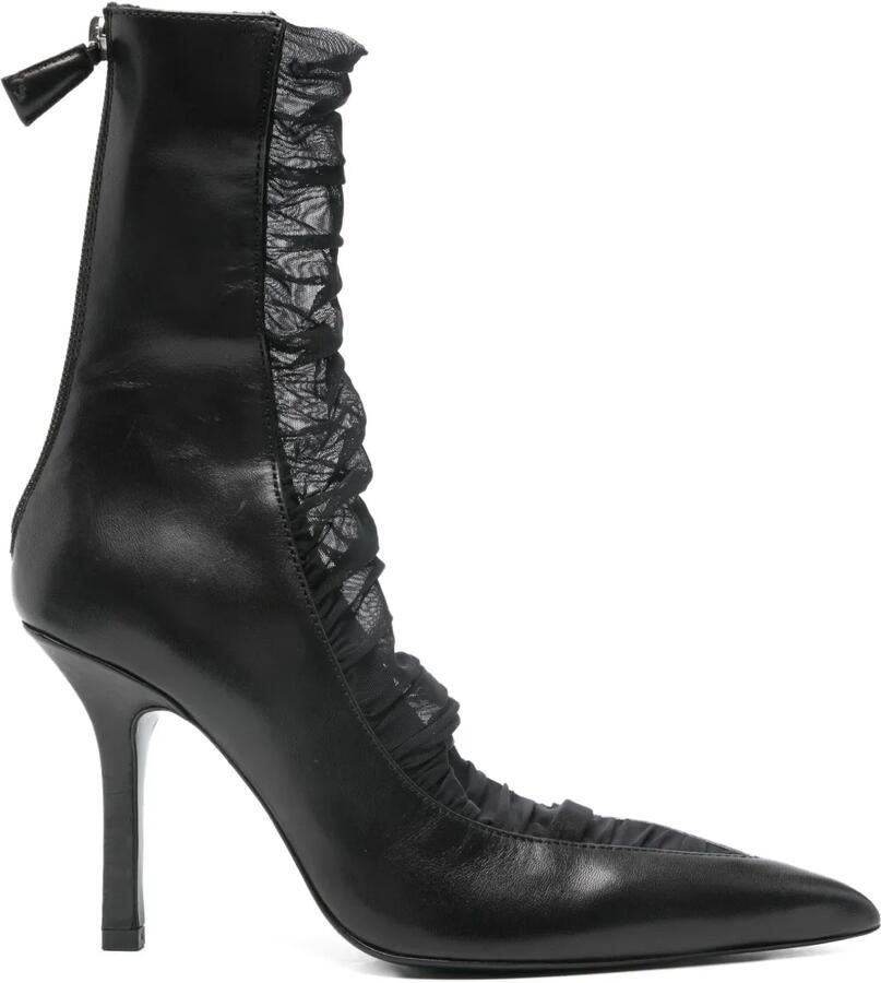 Patrizia Pepe 95 mm enkellaarzen Zwart