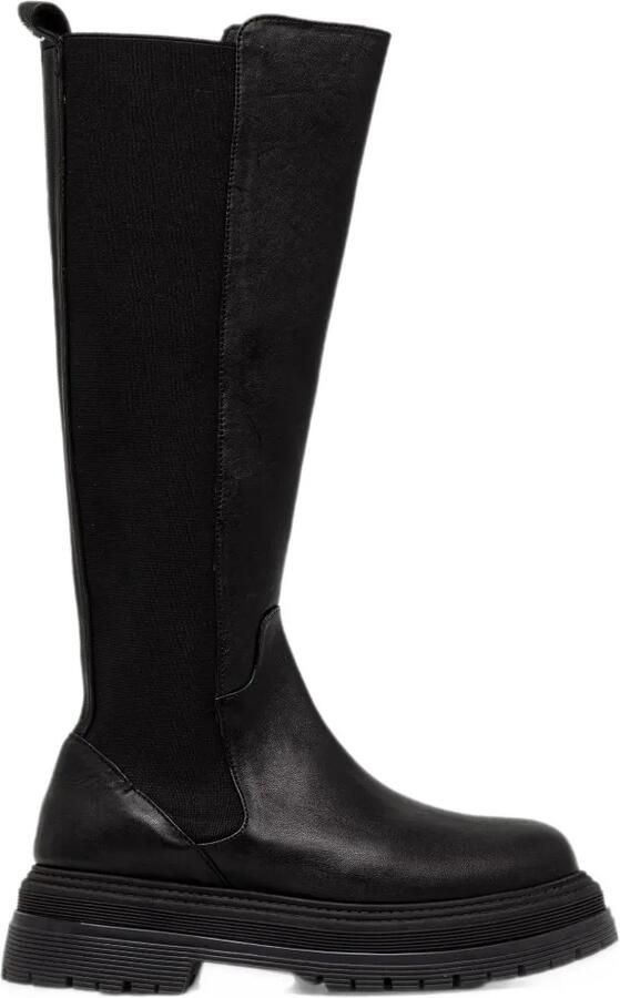 Patrizia Pepe chunky-sole elasticated-panel boots Zwart