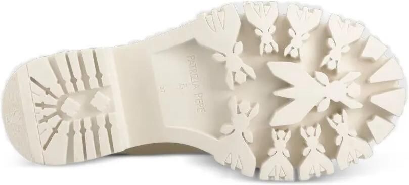 Patrizia Pepe Enkellaarzen met logoprint Beige - Foto 5