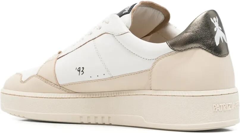 Patrizia Pepe Fly '93 gelamineerde sneakers Wit - Foto 3