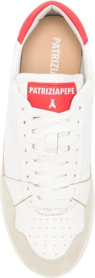 Patrizia Pepe Fly '93 sneakers met suède vlakken Wit - Foto 4