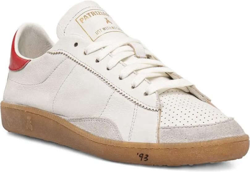 Patrizia Pepe Geperforeerde leren sneakers Wit - Foto 3