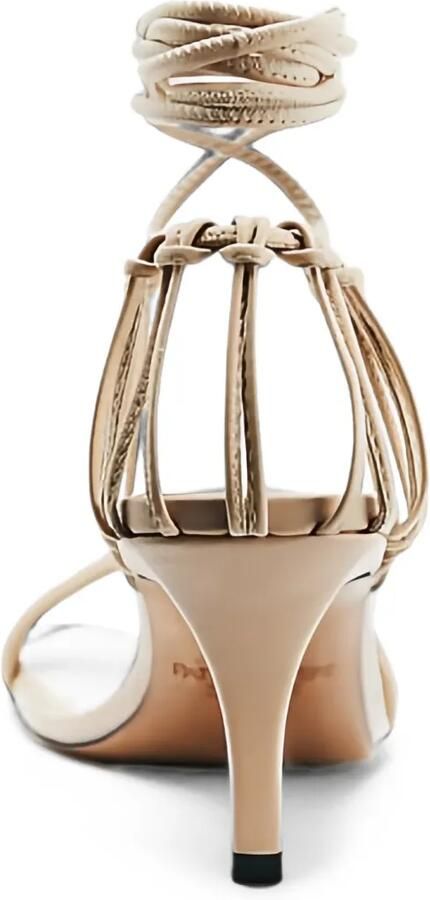 Patrizia Pepe lace-up cage sandals Beige - Foto 4