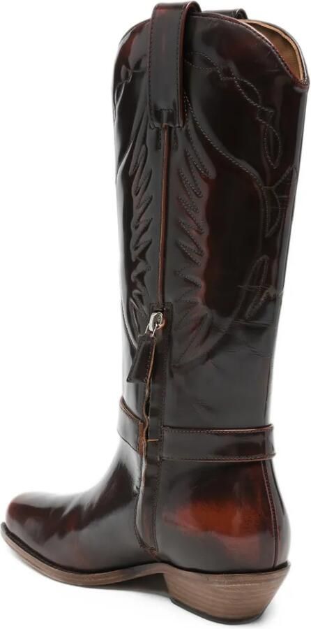 Patrizia Pepe leather cowboy boots Bruin - Foto 3