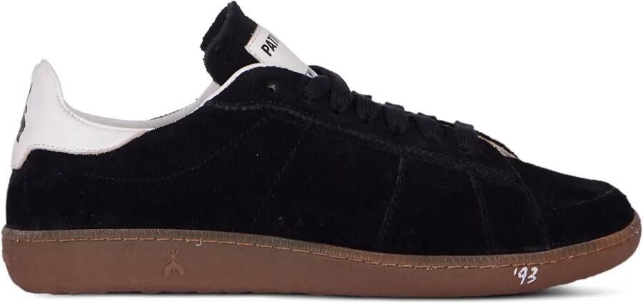 Patrizia Pepe Low-top suède leren sneakers Zwart