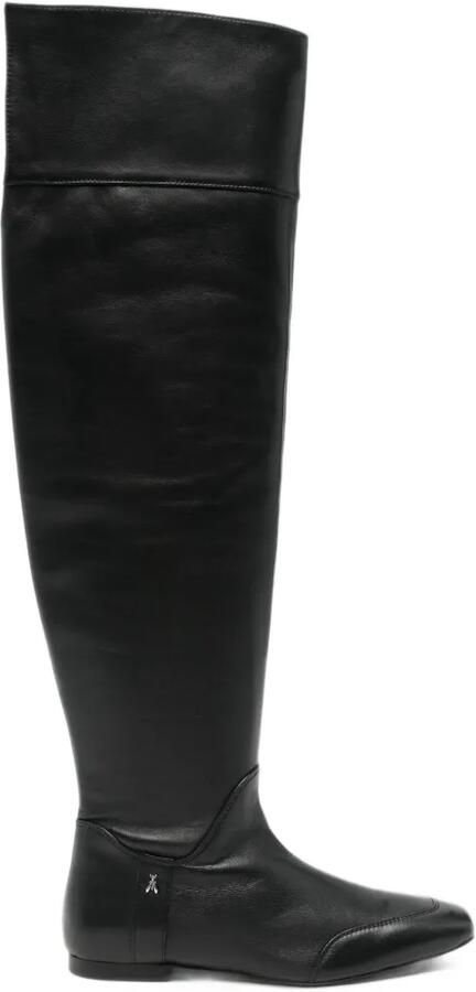 Patrizia Pepe My Skin over-the-knee boots Zwart