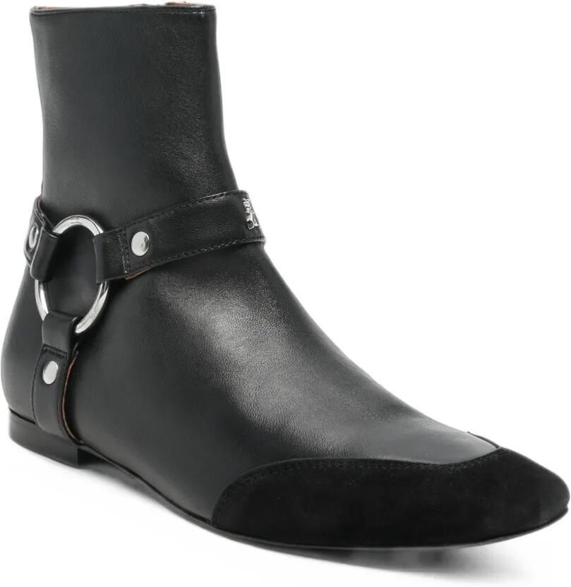 Patrizia Pepe My Skin ring-detail ankle boots Zwart - Foto 2