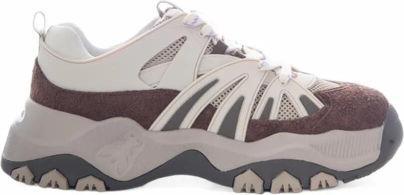 Patrizia Pepe panelled chunky-sole sneakers Bruin