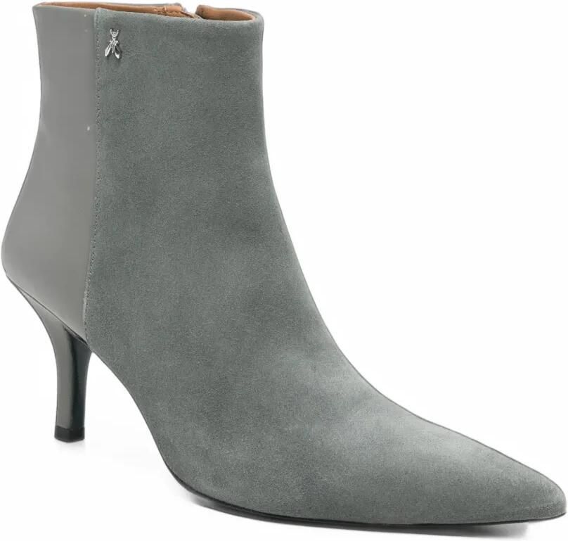 Patrizia Pepe panelled pointed-toe ankle boots Grijs - Foto 3