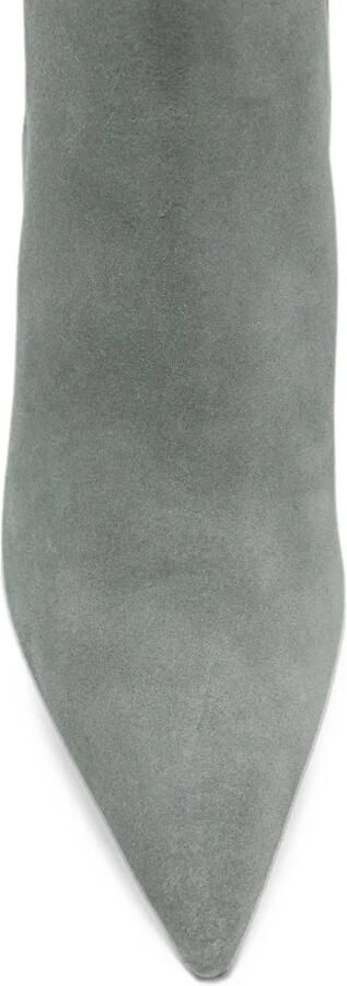 Patrizia Pepe panelled pointed-toe ankle boots Grijs - Foto 4