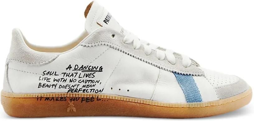 Patrizia Pepe Skin gestreepte sneakers Wit