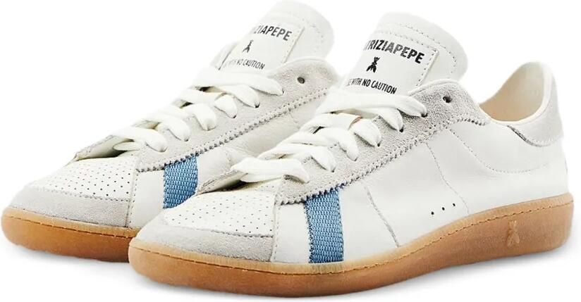 Patrizia Pepe Skin gestreepte sneakers Wit - Foto 2