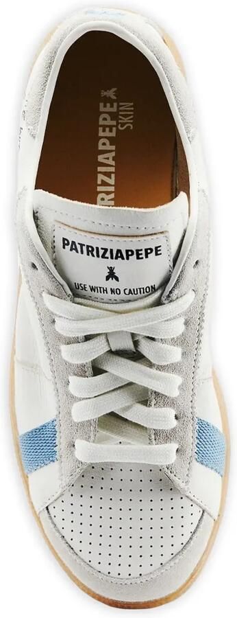 Patrizia Pepe Skin gestreepte sneakers Wit - Foto 4